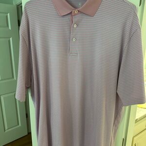 Ralph Lauren Pink Polo Shirt with Classic Knit Design